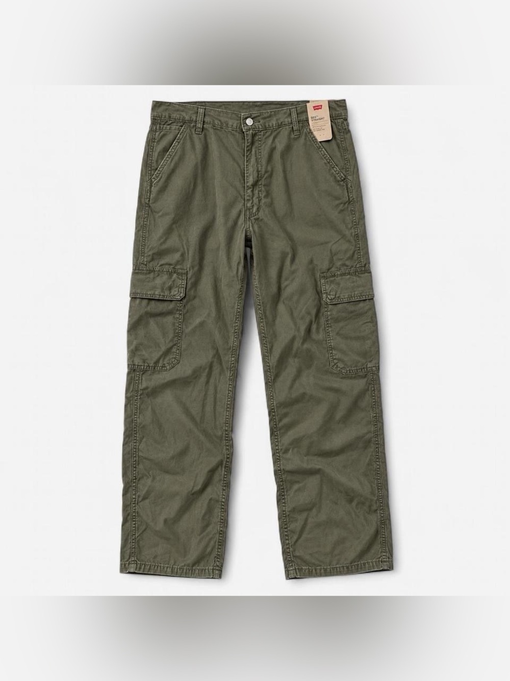 Levi’s 513 Slim Straight Cargo Pants Men’s 40x32 Olive Green Stretch NWT
